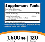 Nutricost Tribulus Terrestris Extract 1500mg, 240 Capsules - 45% Saponins, 120 Servings, Non-GMO, Gluten Free