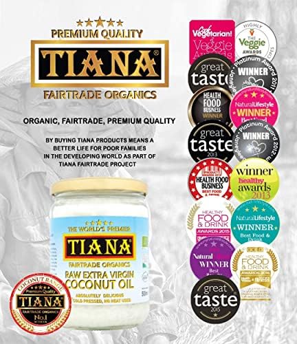 TIANA Fair Trade Organics Raw Extra Virgin Coconut Oil 500 ml