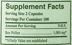 Y.S. ECO Bee Farms 100% Pure Bee Pollen 1,000mg- 200 Capsules