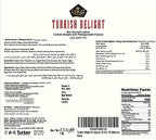 Turkish Delight Pomegranate Flavor, Gourmet Medium Size Snacks Gift Box, Sweet Luxury Traditional Confectionery, Vegan Soft Candy Dessert Loukoumi, Nuts & Glucose-Free Lokum, Approx. 42 Pcs, 16 oz.