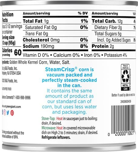 Green Giant Extra Sweet Corn Niblets, 11 Ounce