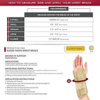OTC Wrist Brace, Soft-Fit Lace Closure Hand Wrist Splint, Postoperative Care, Small (Left Hand)