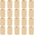 20 Pieces Finger Compression Sleeves Elastic Finger Protectors Thumb Splint Brace for Arthritis Pain Relief, Basketball Sport (Beige)