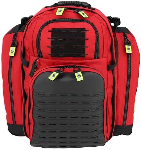 Lightning X TacMed ALS Oxygen Trauma Backpack w/Modular Pouch System - RED