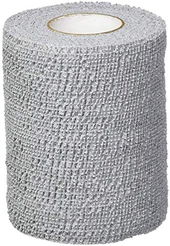 10275 PowerFlex Self Adherent Tape, Athletic Tape, Grey, 2", Pack of 24