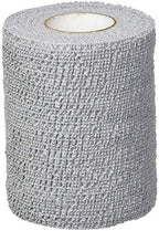 10275 PowerFlex Self Adherent Tape, Athletic Tape, Grey, 2", Pack of 24