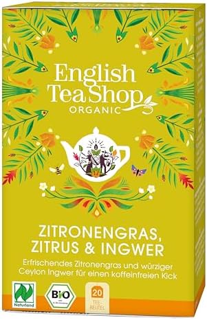 English Tea Shop Lemongrass Ginger & Citrus Fruits Organic ,20 Sachet Tea Bags