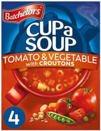 Batchelor's Tomato & Vegetable Cup a Soup with Croutons 4's 104g (1 Pack)