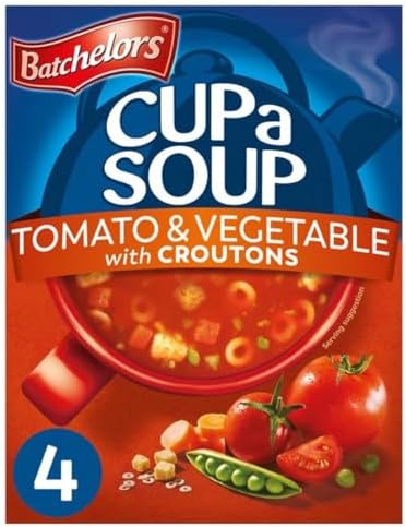 Batchelor's Tomato & Vegetable Cup a Soup with Croutons 4's 104g (1 Pack)
