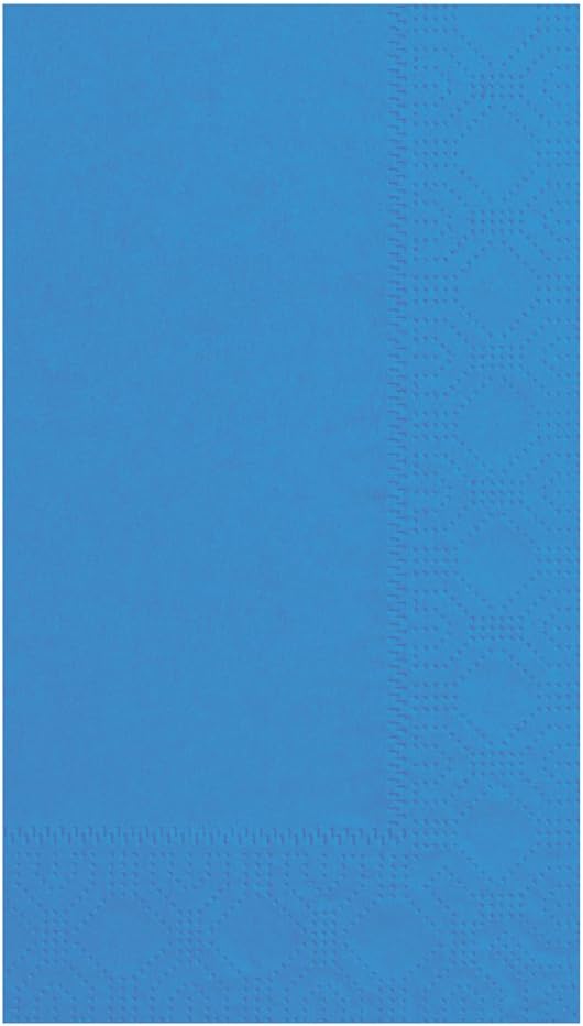 Hoffmaster 180544 Dinner Napkin, Regal Embossed, 2-Ply, 1/8 Fold, 17" Length x 15" Width, Marina (8 Packs of 125)