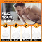 4 Pairs Replacement Ear Tips for AirPods Pro 2nd/1st Generation with Portable Storage Box & Cleaner Pen,Noise Reduction Holewith & Built-in dust Guard Screen,Silicone EarTips(White)