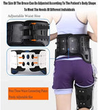 Knee Support Brace - Hip Knee Ankle Foot Orthosis Braces with Walking Boots for Hip Fracture Rehabilitation Equipment,Left