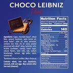 Bahlsen Choco Leibniz Dark Cookies (12 boxes) - Leibniz Butter Biscuits topped with a thick layer of European Chocolate - 4.4 oz boxes