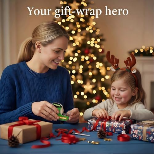 Invisible Clear Tape Bulk Rolls,12 Packs Gift Wrapping Tape for School Office Craft Job with Dispenser Frosted Writable-7/10 X 1000 Inches