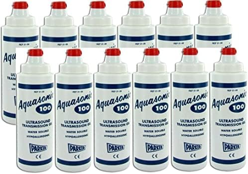 Aquasonic Aquasonic 100 Ultrasonic Gel, 250ml (8.5 Ounce) Dispenser - Box of 12, 8.45 Fl Ounce