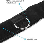 Ankle Straps Neoprene Padded Fitness Wrist Cuffs with D Ring High Strength Exercises Gym Pulley Strap for Cable Machines (Black 2 Pack)