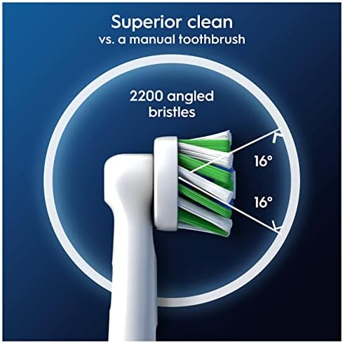 Oral B Cross Action Electric Toothbrush Replacement Brush Heads Refill, 4Count