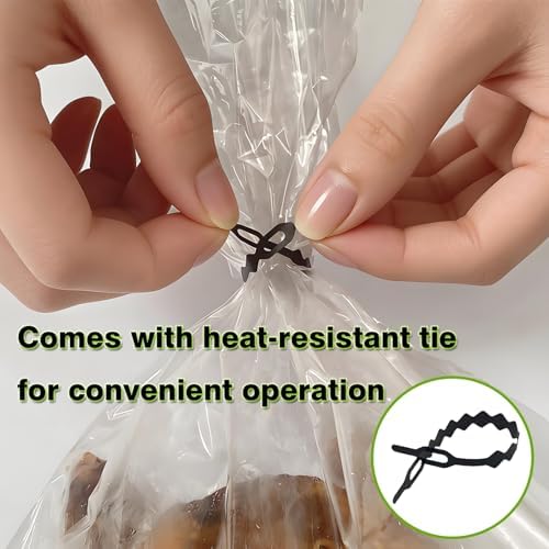 Oven Bags for Roasting, Seafood Boil Bags, Roasting Chicken Bags, Meat & Fish Multi Purpose Cooking Bags 9.8" x 15", 20 Count