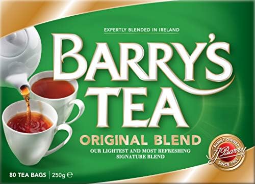 Barry's Tea Original Blend 80 Teabag (6 Pack), 6 x 8.8oz, Direct from Barry's Tea in Cork, Ireland