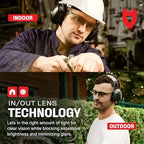 NoCry Lightly Tinted Anti Fog Safety Glasses for Men or Women with Scratch-Resistant Lenses - ANSI Z87.1 Certified with 100% UV Protection - Adjustable Temples and Nose Pad - Wraparound Design