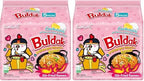 Samyang Buldak Spicy Ramen, Hot Chicken Ramen, Korean Stir-Fried Instant Noodle, Carbonara, 1 Bag (Pack of 10)