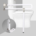 Handicap Grab Bars Rails, 29.5 Inch Foldable Toilet Grab Bar Flip Up Arm Rails with Anti-Slip Grip Shower Assist Aid Safety Rails for Elderly Pregnant Women Disabled Handicap Bar