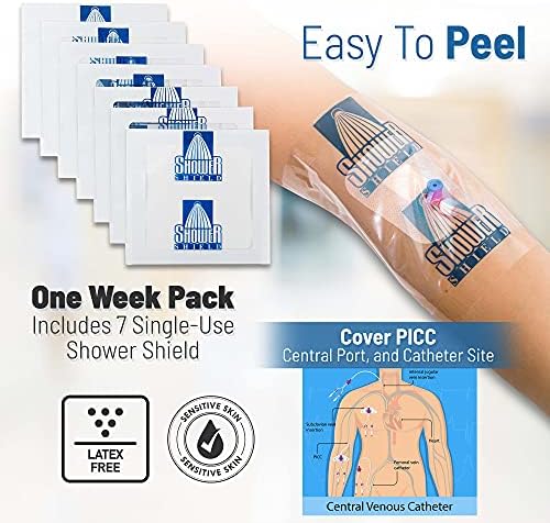 | 10x12 Inch PICC Line Shower Cover | Catheter Shower Cover