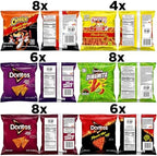 Frito-Lay Fiery Mix Variety Pack, Hot & Spicy Snacks Single Serve Bags, 2.56 Pounds, (Pack of 40), Flamin' Hot Cheetos, Doritos, Chester's Hot Fries