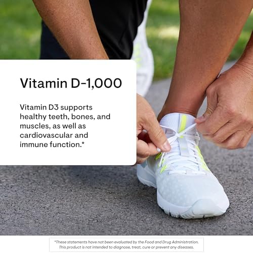THORNE - Vitamin D-1,000 - Vitamin D3 Supplement - Supports Healthy Bones, Teeth & Muscles, Plus Cardiovascular & Immune Function* - Third-Party Certified - Gluten, Dairy & Soy-Free - 180 Capsules