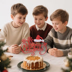 Merry Christmas Cake Topper Children's Party Decorations for Christmas Theme New Year Holiday Party Cake Decorations Supplies