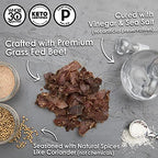 Ayoba Traditional Grass Fed Beef Biltong Slices (4 Ounce, Pack of 1) - Keto Friendly Air-Dried Grass Fed Beef Paleo Snacks - Gluten Free, Whole 30 Approved, Sugar free, No Carb Meat Snacks