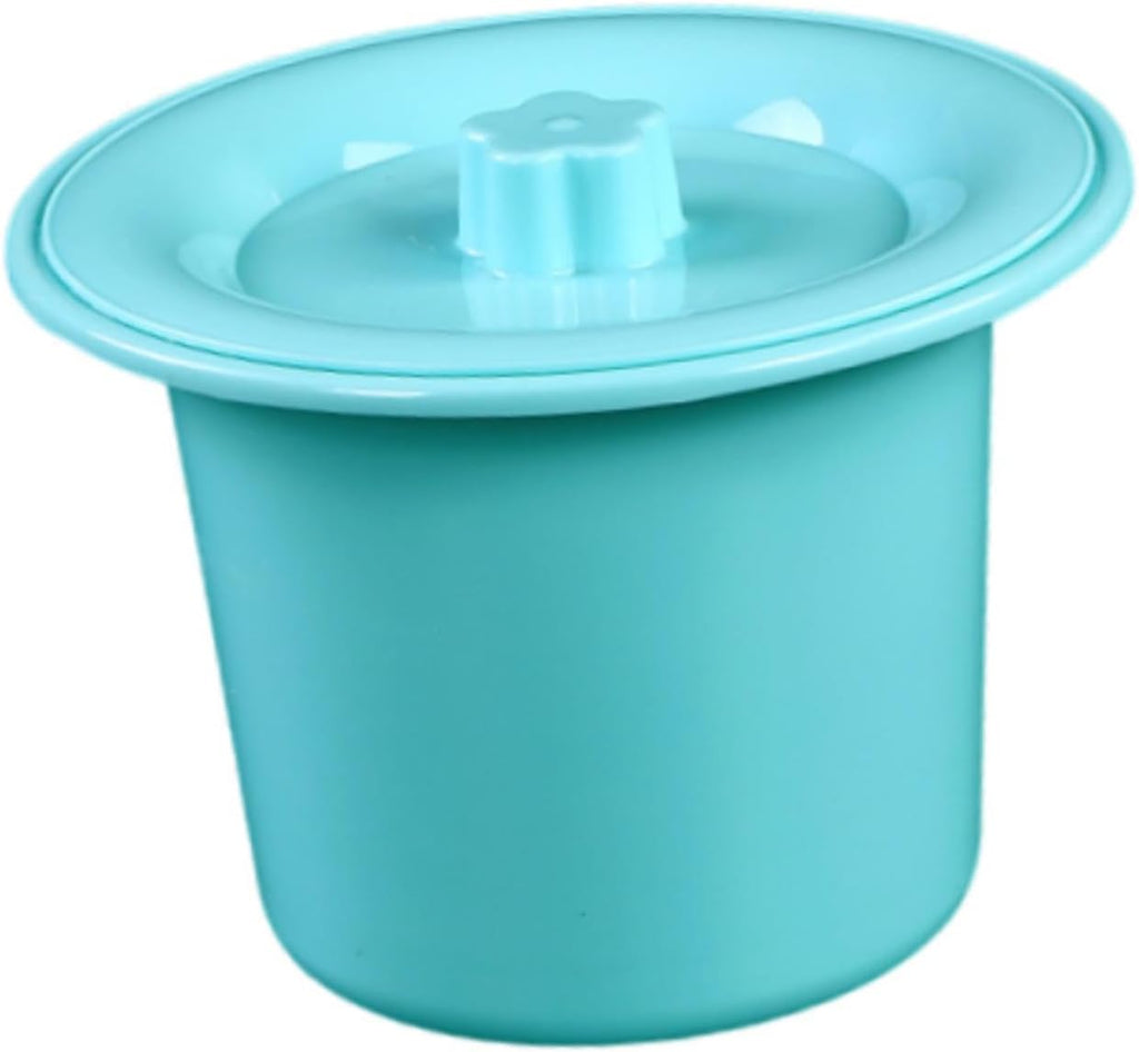 Potty Bucket, Spittoon Urinal with Lid, Toilet Pot, Portable Bedpan for Woman Kids Adults Female Male Children, Blue