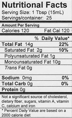Saratoga Olive Oil Company Basil Infused Olive Oil 375ml (12.7oz)