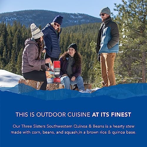 Backpacker's Pantry Three Sisters Quinoa and Beans, 2 Servings Per Pouch, Freeze Dried Food, 14 Grams of Protein, Gluten Free, Vegan