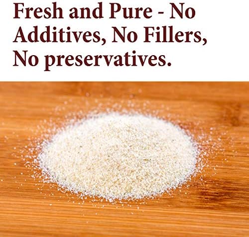 The Spice Way Onion Granules - domestic Granulated Onion (8 oz) a coarse powder, grown and packed in the US.