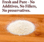 The Spice Way Onion Granules - domestic Granulated Onion (8 oz) a coarse powder, grown and packed in the US.