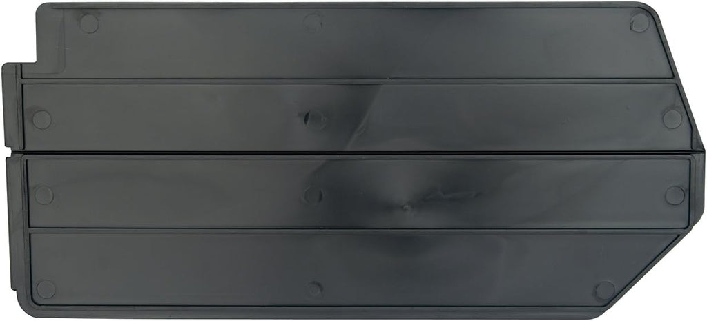 Akro-Mils TiltView Plastic Storage Cabinet with 6 Tilt Out Bins, Horizontal Parts Organizer, Teacher Toolbox, and Office Supply Organizer, 23-5/8" W x 3-1/2" H x 3-3/4" D, Stone