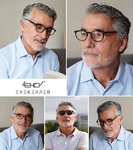 Eyekepper 5-Pack Spring Hinges80's Reading Glasses Includes Sunshine Readers +1.25