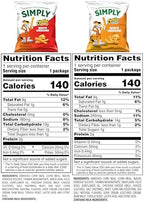 Simply, Cheetos White Cheddar Puffs & Crunchy Variety Pack, 0.875 Ounce (Pack of 36)