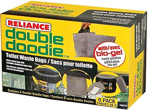 Reliance Products 2683-03 Double Doodie Toilet Waste Bags (6-Pack) (Pack of 3)