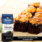 Black Grain Rice, 1.1 lbs (500g), Product of Italy, Riso Scotti, Venere, Premium Quality Whole Grain Rice, Wheat Free, Ancient Whole Wild Grain, (500 g (1.1 lbs),
