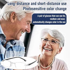 Color-Changing Anti-Blue Light Presbyopia Glasses for Seniors
