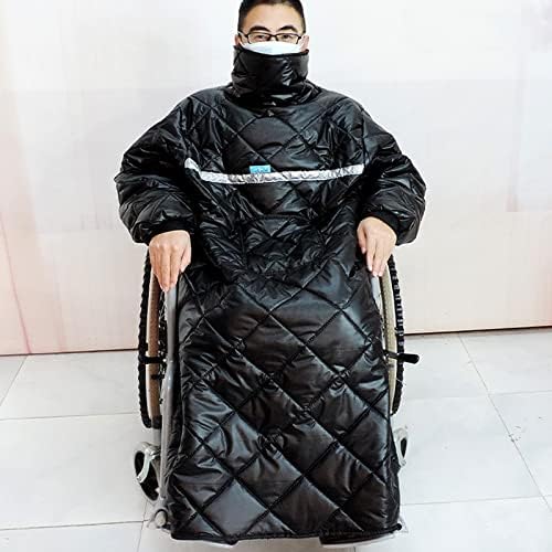 Winter Wheelchair Blanket Warmer Cover, Waterproof Wheelchair Blanket for Adults with Pockets, Wheelchair Full Body Cover - Best Choice for Winter Protection