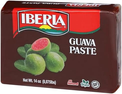 Iberia Guava Paste, 14 oz, All Natural, Vegan, Gluten Free, Halal, Kosher Guava Paste for Snacks, Cooking, Baking, 14 Ounce (Pack of 1)