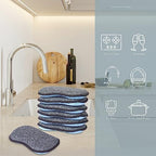 Multi-Purpose Sponges Kitchen by Scrub-it - Non-Scratch Microfiber sponges for Cleaning, Along with Heavy Duty Scrubbing Power - Reusable Dish Sponge for Dishes, Pots and Pans (6 Pack, Small)