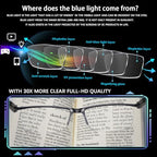 NORPERWIS Reading Glasses Men 3 pack Blue Light Blocking Readers Mens Spring Hinge Comfortable Glasses