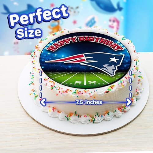 7.5x Inch Edible Cake Toppers – England Themed Birthday Party Collection of Edible Cake Decorations