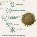 Organic Dandelion Root Tea Powder, 1lb | Up to 450 Servings | Premium Source for Daily Beverage | 100% Pure Dandelion Supplement | Caffeine Free, Non-GMO, No Sugar, Eco-Friendly Recyclable Bags
