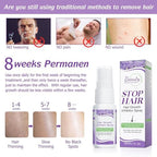 Hair Growth Inhibitor for Face, Hair Inhibitor Permanent Spray, Non-Irritating Hair Inhibitor, Permanent Hair Removal Spray for Body, Face, Underarm, Arm, Leg, Private Areas, Slows Regrowth (1)