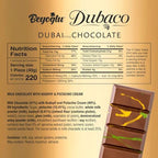 Beyoglu Dubaco Dubai Chocolate Bar Pistachio 7.05 Oz (Pack of 1), Luxury & Premium Dubai Milk Chocolate Bar Filled with Pistachio Butter & Shredded Knafeh Kadayif